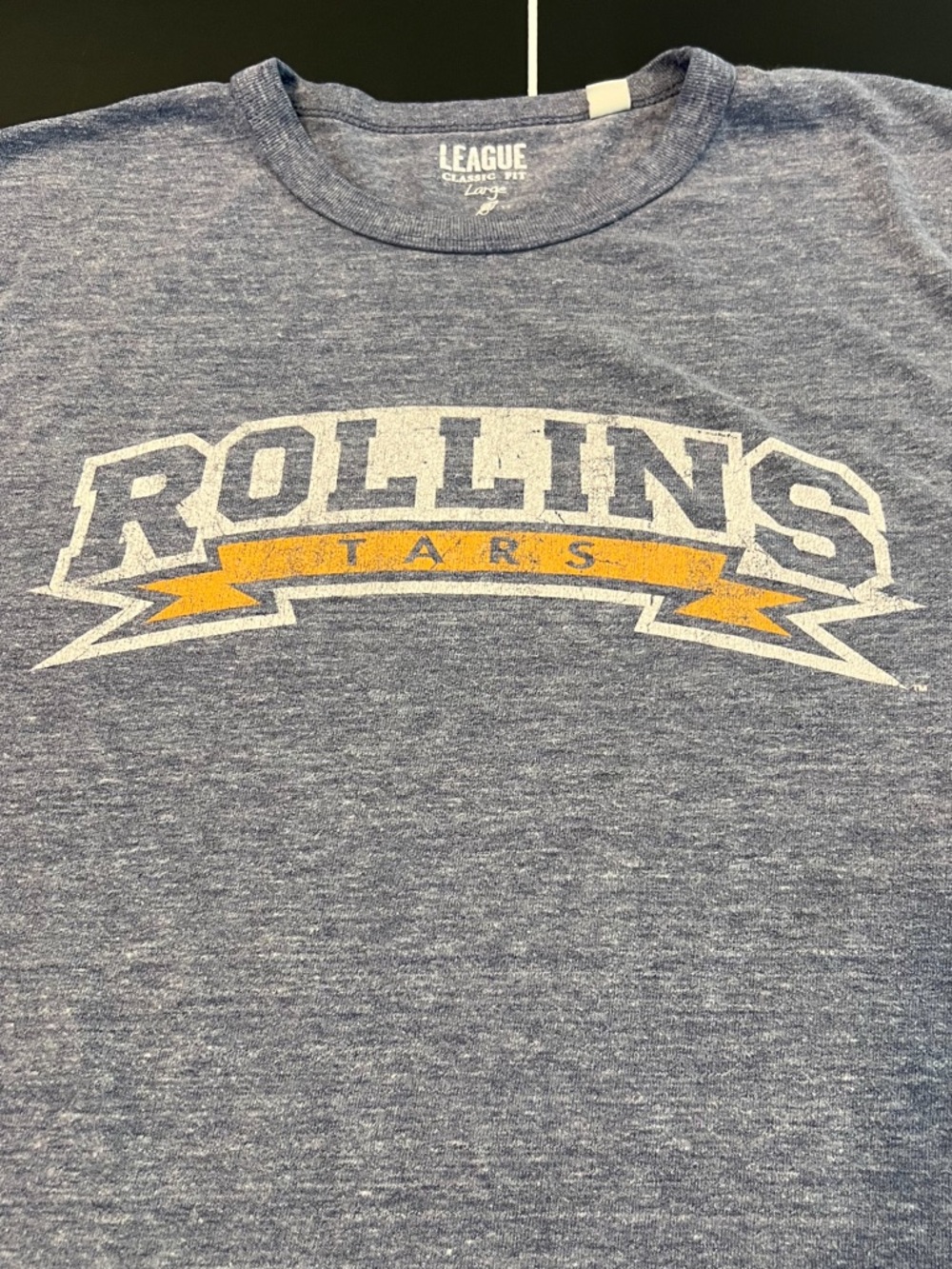 Rollins College Tars Blue and White Graphic Tee Shirt by League Mens Sz Large - Picture 8 of 11